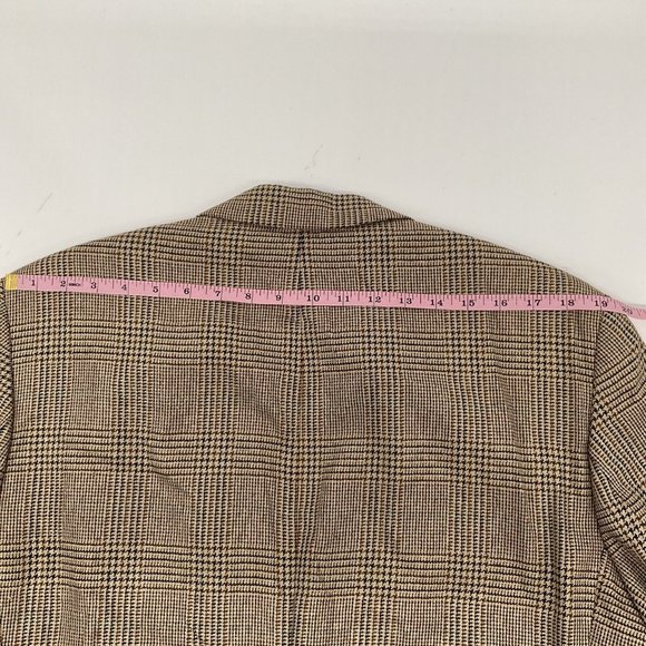 42R Polo University Club $595 Blazer Men Brown Check Wool Ralph Lauren J… - Picture 9 of 10